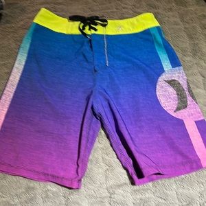 Hurley phantom board shorts ombré purple